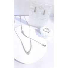 Σετ κοσμημάτων σε λευκόχρυσο (SET10)